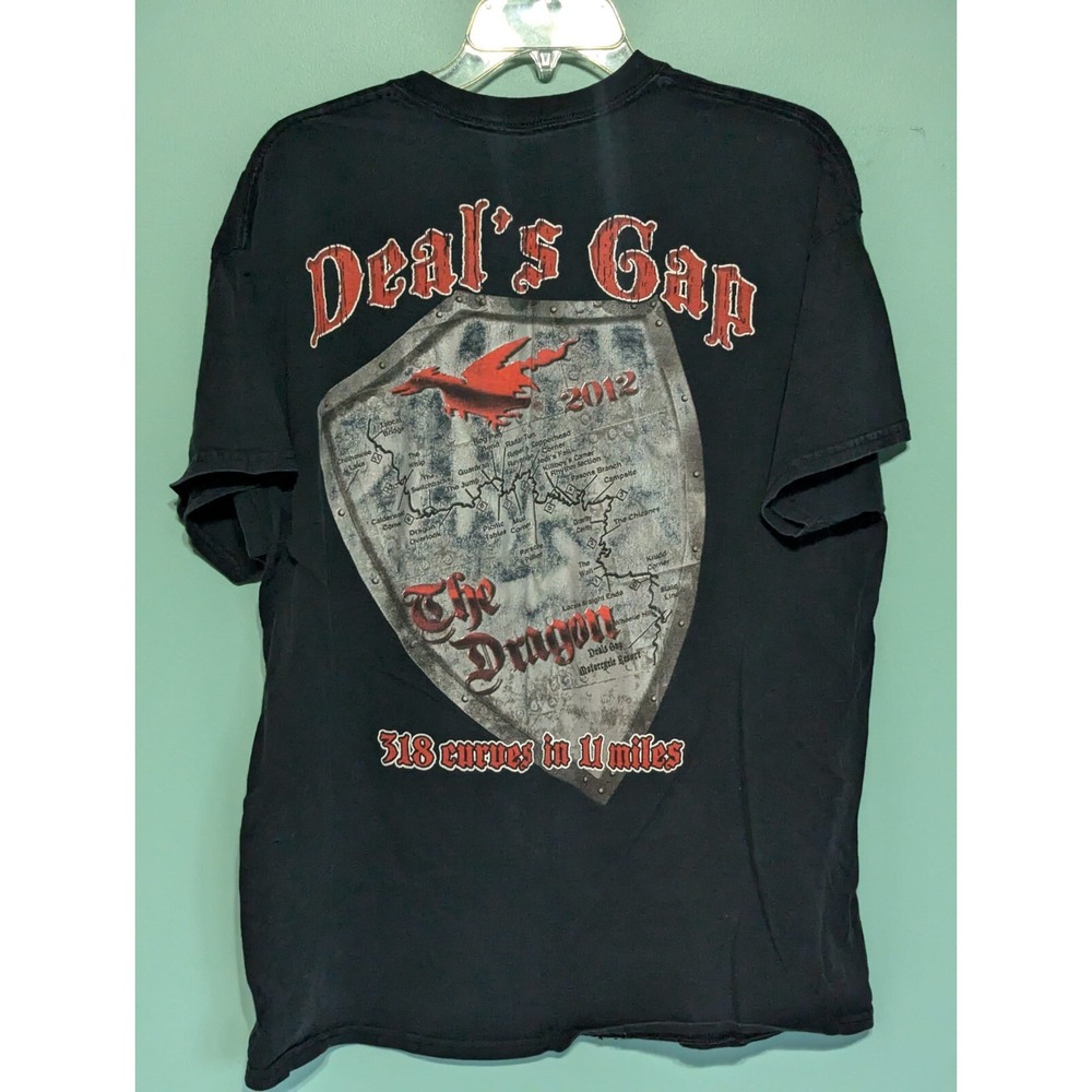 Deal's Gap The Dragon 2012 T-Shirt Size XL 100% Cotton Gildan Ultra Cotton